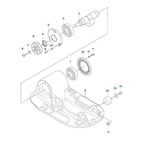 Ground Plate Assembly for Husqvarna LF 50 L Compactor