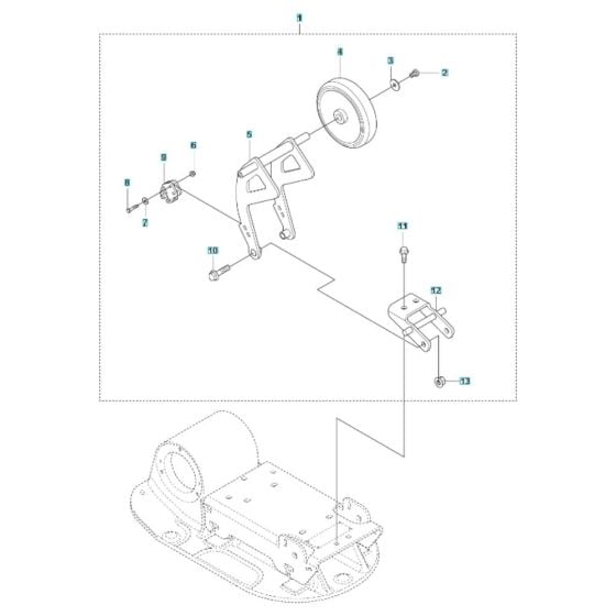 Transport Assembly for Husqvarna LF 50 L Compactor