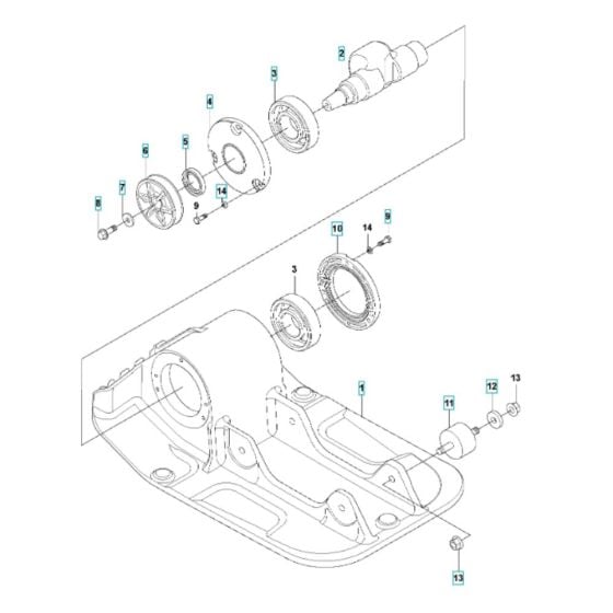 Ground Plate Assembly for Husqvarna LF 60 LA Compactor