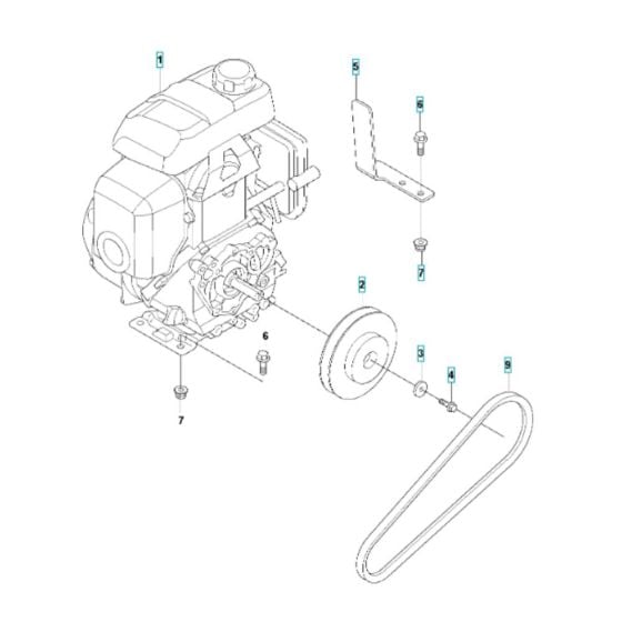 Engine Assembly for Husqvarna LF 60 LAT Compactor