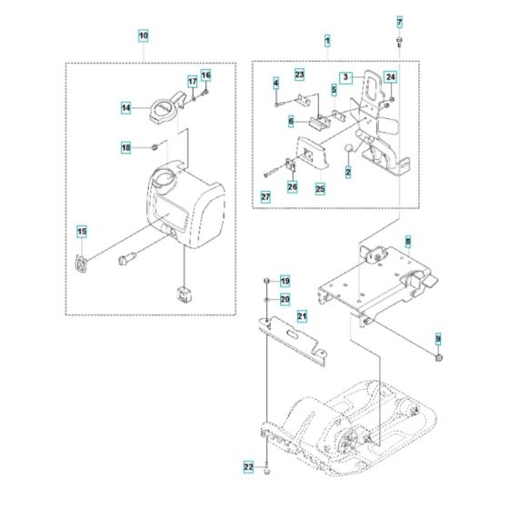 Engine Plate Assembly for Husqvarna LF 60 LAT Compactor