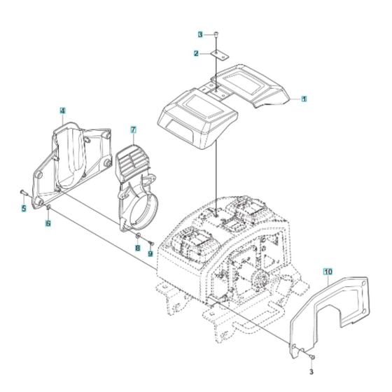 Cover Assembly for Husqvarna LF 60i Compactor