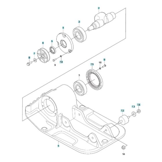 Ground Plate Assembly for Husqvarna LF 60i Compactor