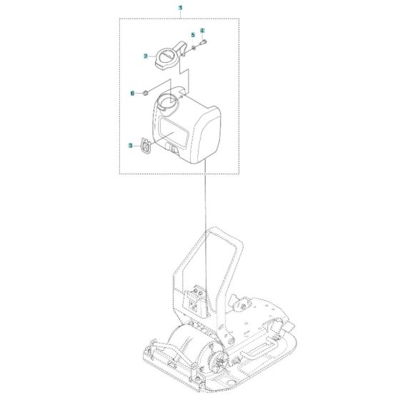 Water Tank Assembly for Husqvarna LF 60i Compactor