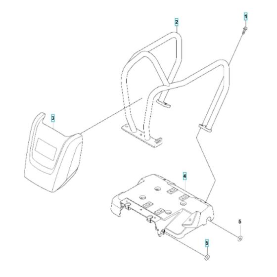 Engine Plate Assembly for Husqvarna LF 75 L Compactor