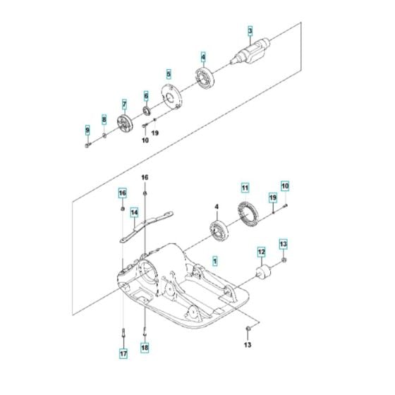 Ground Plate Assembly for Husqvarna LF 80 LAT Compactor