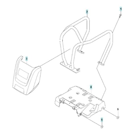 Engine Plate Assembly for Husqvarna LF 80 L Compactor