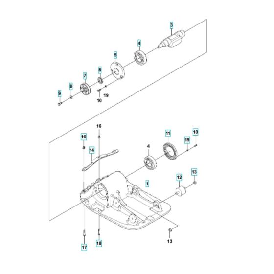 Ground Plate Assembly for Husqvarna LF 80 L Compactor