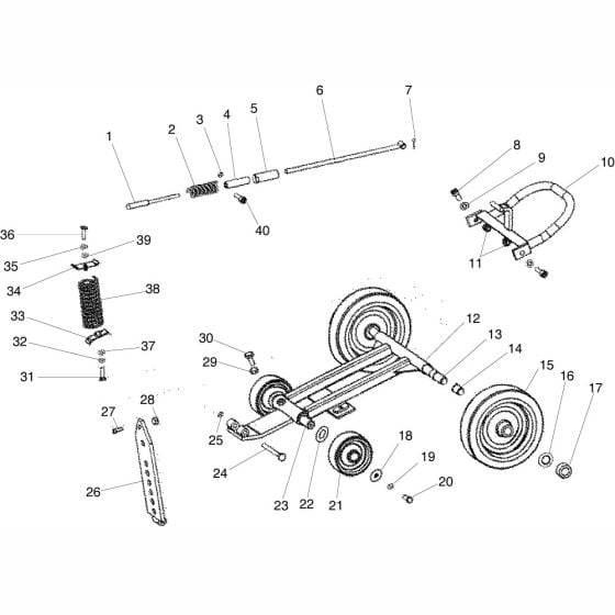 Lifting Assembly for Altrad Belle Compact Floor Saw