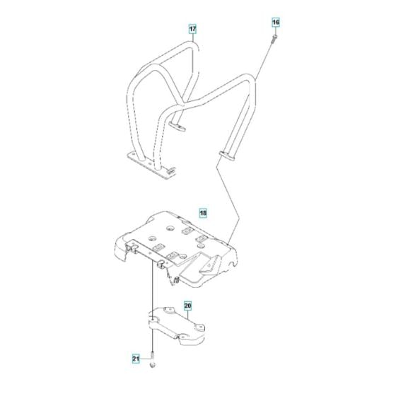 Frame Assembly for Husqvarna LFV 100 Compactor