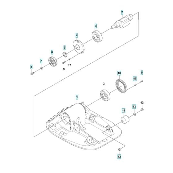 Ground Plate Assembly for Husqvarna LFV 100 Compactor