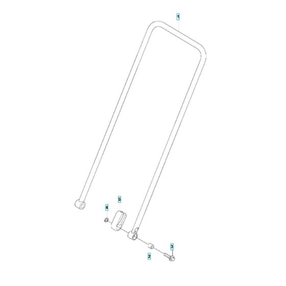 Handle Assembly for Husqvarna LFV 100 Compactor