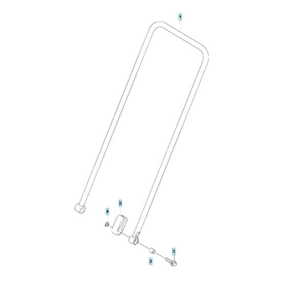 Handle Assembly for Husqvarna LFV 100 D Compactor