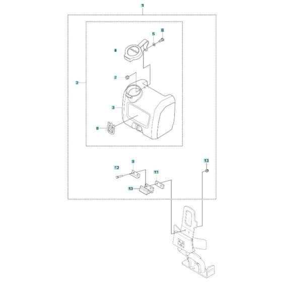 Water Tank Assembly for Husqvarna LFV 60 Compactor