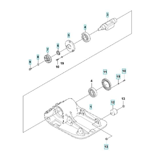 Ground Plate Assembly for Husqvarna LFV 80 Compactor