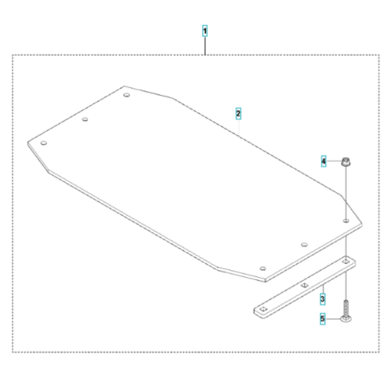 Paving Kit Assembly for Husqvarna LG 164 Diesel Reversible Compactor