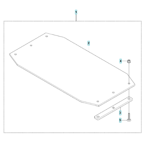 Paving Kit Assembly for Husqvarna LG 164 Petrol Reversible Compactor