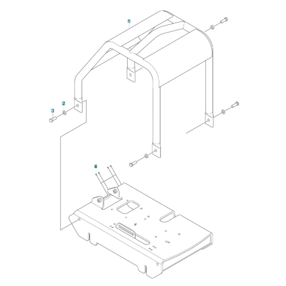 Frame Assembly for Husqvarna LG 200 Reversible Compactor