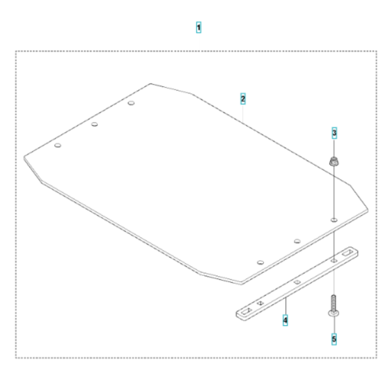 Paving Kit Assembly for Husqvarna LG 204 Diesel Reversible Compactor