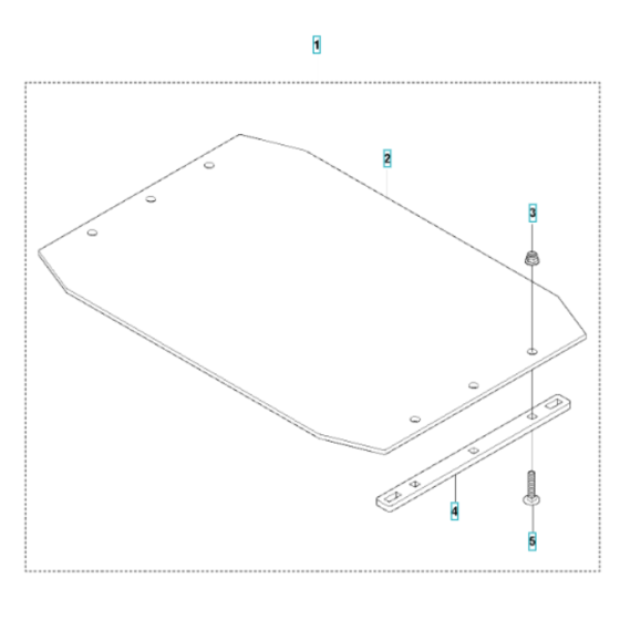 Paving Kit Assembly for Husqvarna LG 204 Petrol Reversible Compactor