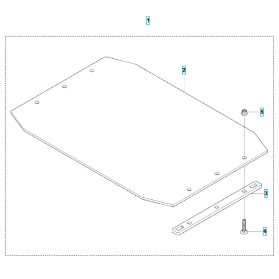 Paving Kit Assembly for Husqvarna LG 300 Diesel Reversible Compactor