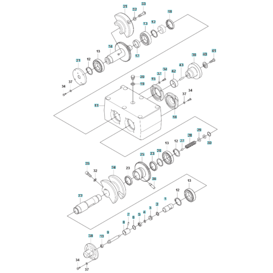 Eccentric Element Assembly for Husqvarna LG 300 Diesel Reversible Compactor