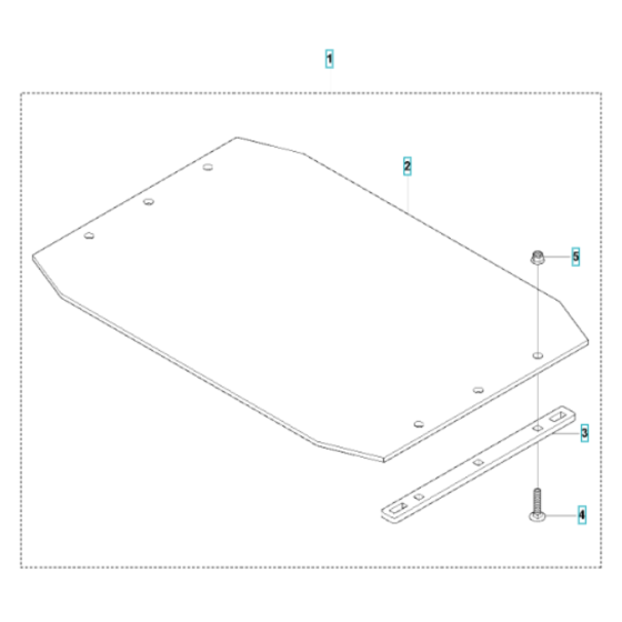 Paving Kit Assembly for Husqvarna LG 300 Petrol Reversible Compactor