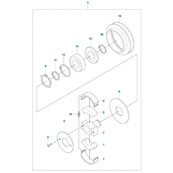 Clutch Assembly for Husqvarna LG 300 Petrol Reversible Compactor