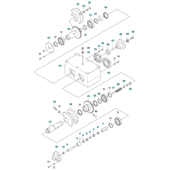 Eccentric Element Assembly for Husqvarna LG 300 Petrol Reversible Compactor