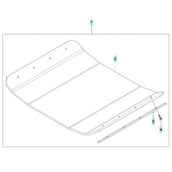 Paving Kit Assembly for Husqvarna LG 504 Reversible Compactor