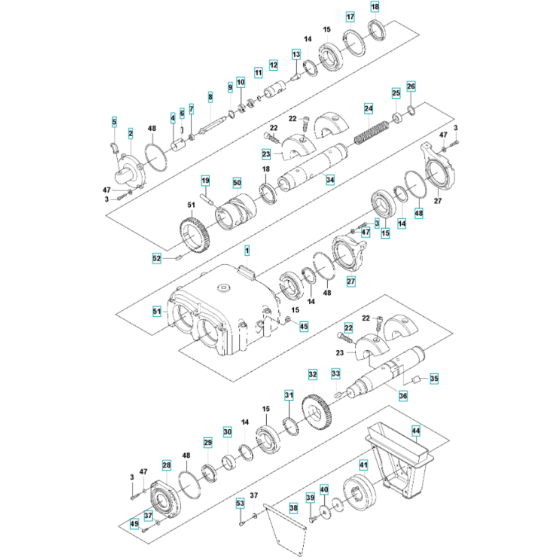 Eccentric Element Assembly for Husqvarna LG 504 Reversible Compactor