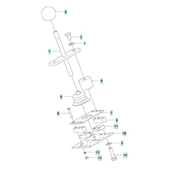 Joystick Assembly for Husqvarna LH 700 Reversible Compactor