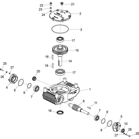 Gearbox Assembly for Belle Lightweight Pro / Pro Tilt Trowels