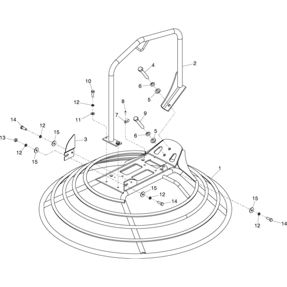 Guard Ring Assembly for Belle Lightweight Pro / Pro Tilt Trowels