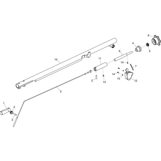 Handle Assembly - Screw Pitch for Belle Lightweight Pro / Pro Tilt Trowels