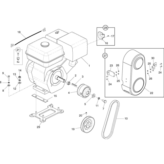 Centrifugal Drive Kit for Belle Lightweight Pro / Pro Tilt Trowels