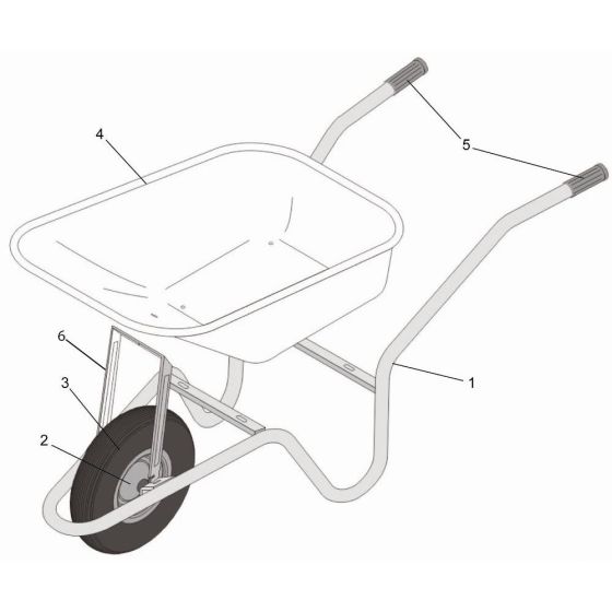 Main Assembly for Altrad/Belle Limex Standard 85 Wheelbarrow