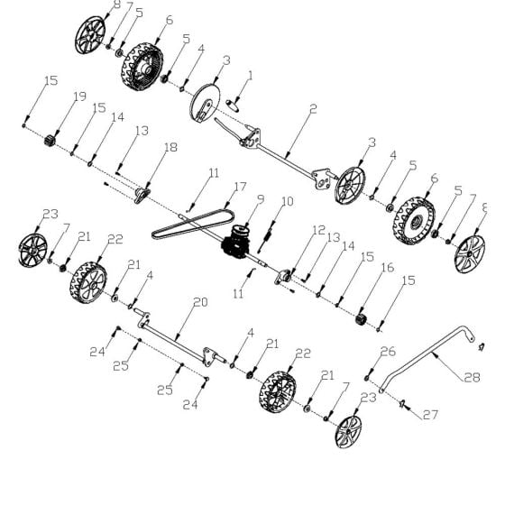 Drive Assembly for Harry LMG42P-A Mower