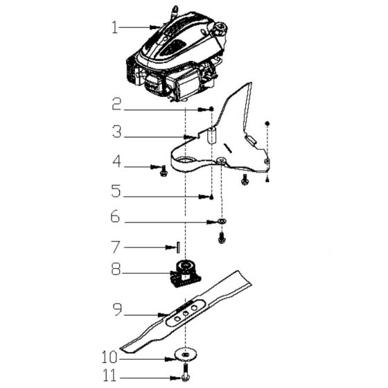 Engine Assembly for Harry LMG42P-A Mower