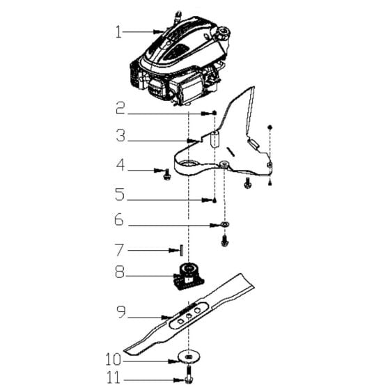 Blade Assembly for Harry LMG42S-A Mower