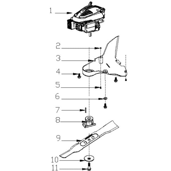 Blade Assembly for Harry LMG42S-B Mower