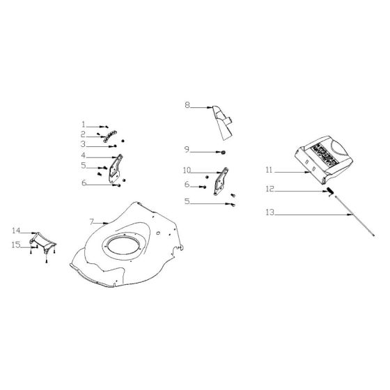 Deck Assembly for Harry LMG42S-B Mower