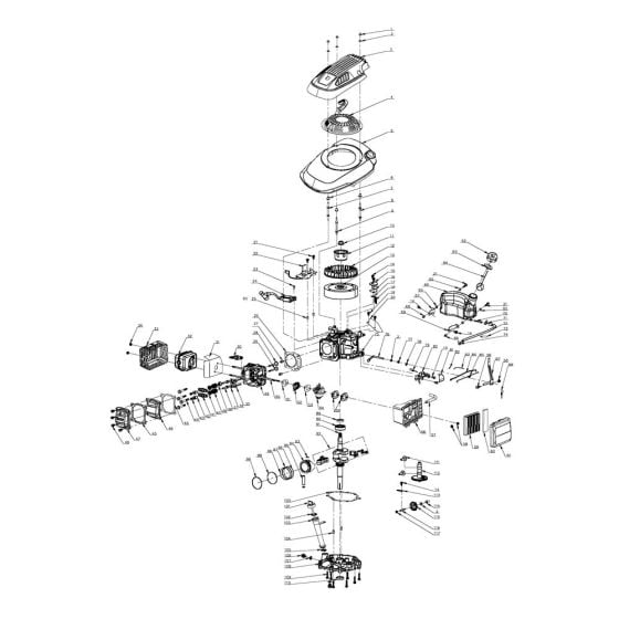 Engine Assembly for Harry LMG42S-B Mower