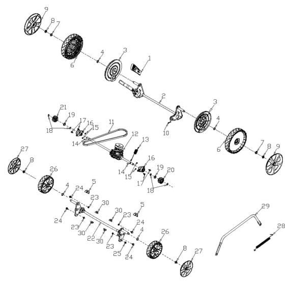 Drive Assembly for Harry LMG46S-B Mower