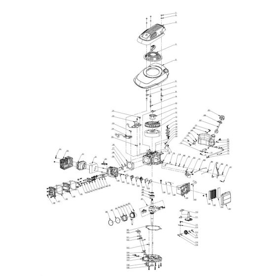 Engine Assembly for Harry LMG46S-B Mower