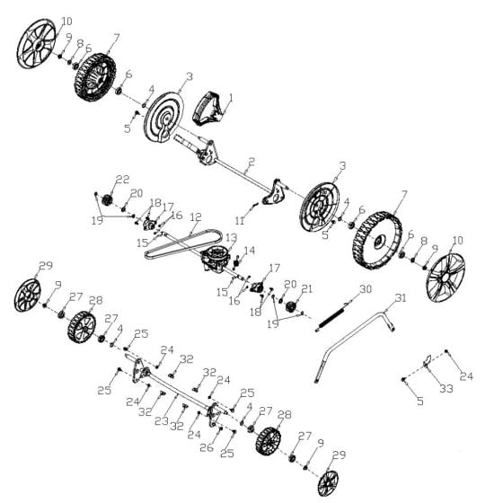 Drive Assembly for Harry LMG48SHL-B Mower