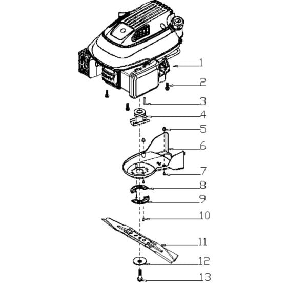 Blade Assembly for Harry LMG53SHL-C Mower