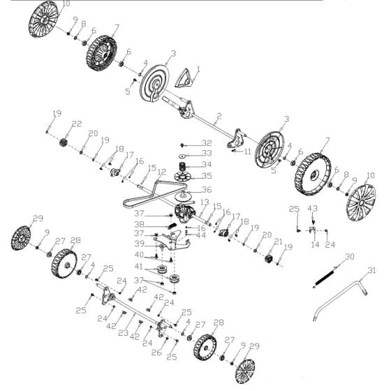 Drive Assembly for Harry LMG53SHLV-C Mower