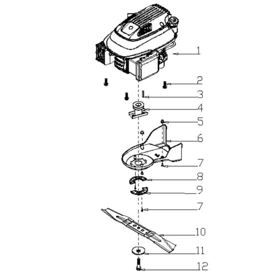 Blade Assembly for Harry LMG53SHLV-T Mower