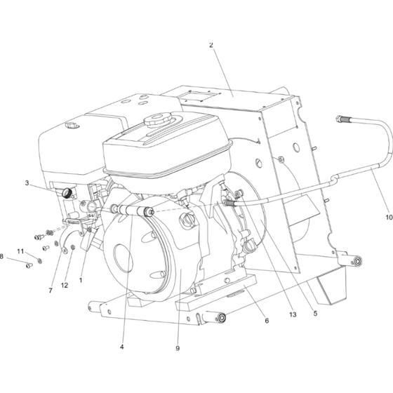 Cylinder Assy for Atlas Copco LP13-30 EU Power Packs (from s/n BGF024738 onwards)